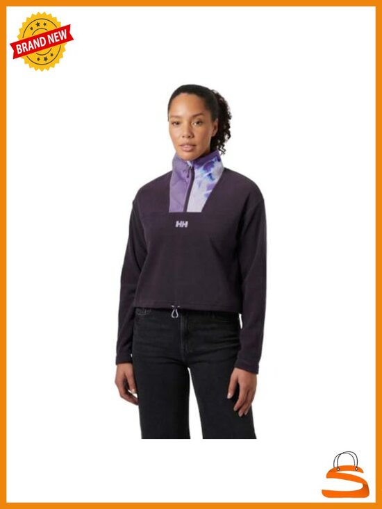 Jackets & Blazers - Cropped Fleece Half Zip Pullover Sweatshirt Polartec Women's Outdoor